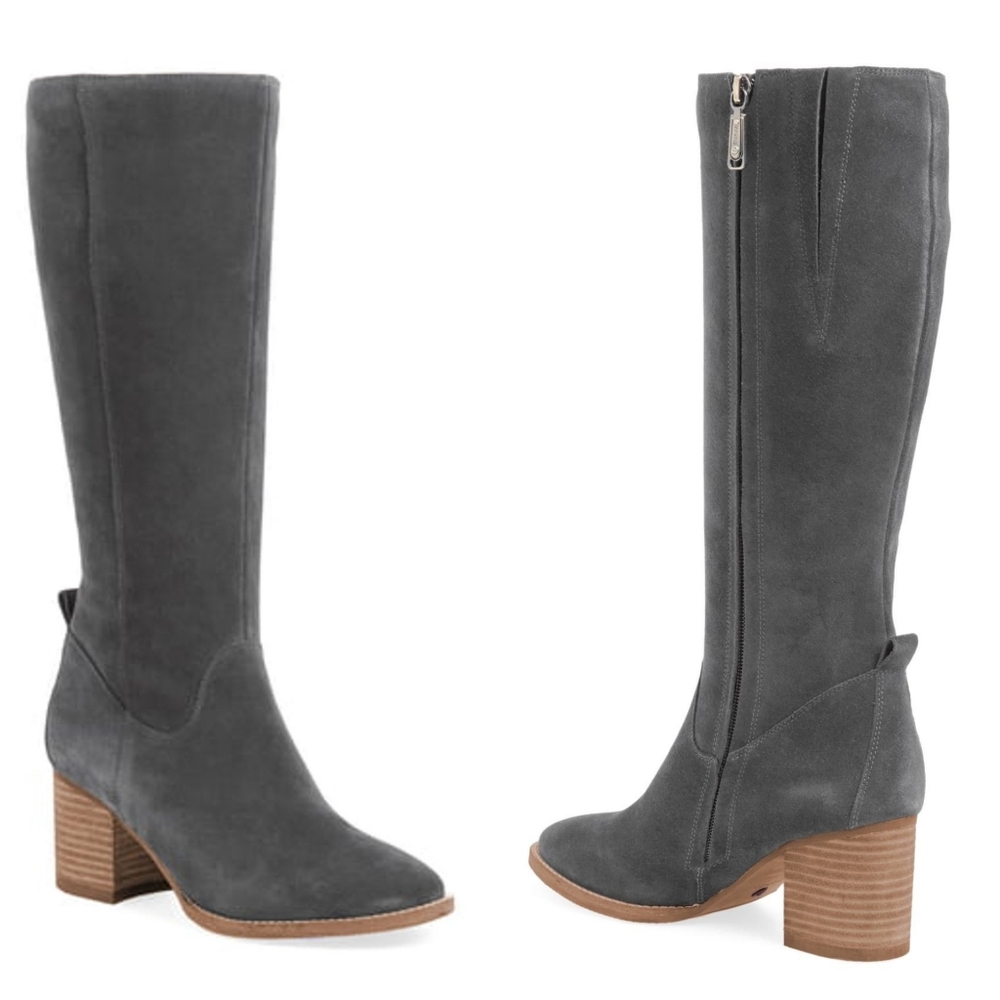 🆕️ Blondo Suede Block Heel Knee High Boots - Picture 2 of 7